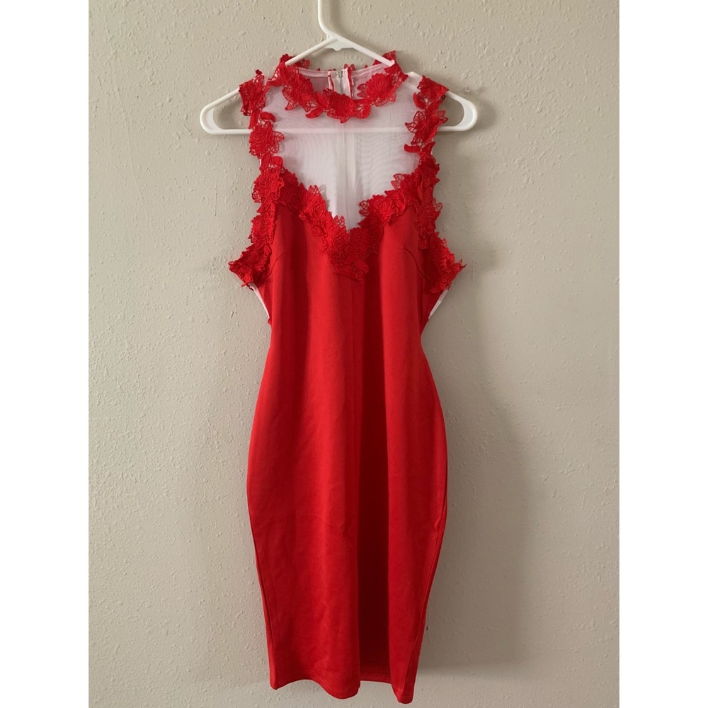 Sexy red dress